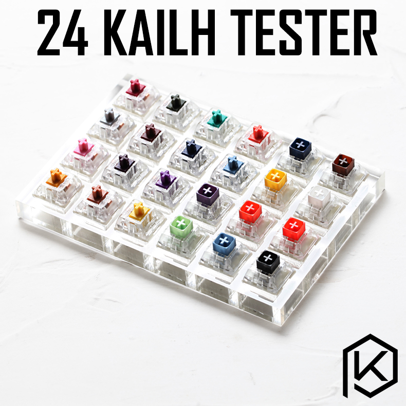 Pc Gaming Orange - 24 przełączniki tester z akrylową podstawą